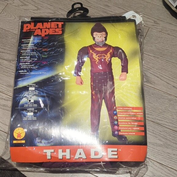 Planet Of The Apes Kids Costume - Size M 5-7 - Picture 1 of 5
